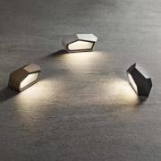 OLEV LED sokkellamp Pepito, zwart, metaal 2.700 K IP67
