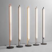 OLEV LED vloerlamp TRISEL, bruin, metaal, 2.700 K, dimbaar