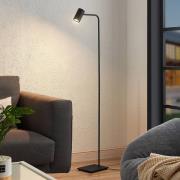 Vloerlamp Lindby Sanad, hoogte 140 cm, zwart, metaal, GU10