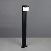 Tuinpadverlichting Colombo, zwart mat, metaal, hoogte 100 cm