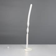 LED vloerlamp Ginko, wit mat, metaal, hoogte 110 cm