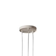 Hanglamp Sopel 3, taupe, rond, 3-lamps, staal, G9