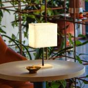 Bolzano tafellamp, beige, linnen, 30 cm hoog, E14