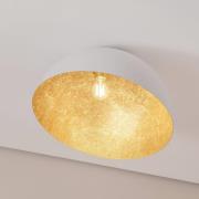 Plafondlamp Sfera, Ø 50 cm, wit/goud