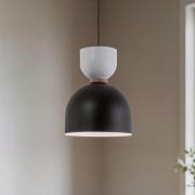 Hanglamp Clementine, zwart/wit, 1-lamp, E27