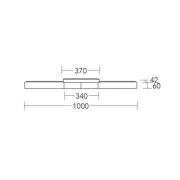 HerzBlut LED plafondlamp Lana del nero, hout, dimbaar