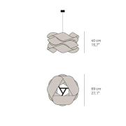 LZF hanglamp Link, Ø 69 cm, ivoor