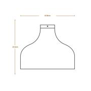 LEDVANCE Hoed plafondlamp, Ø 36 cm, bruin, golfkarton