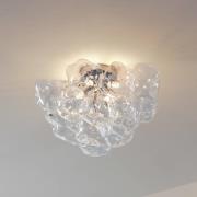 Lucande plafondlamp Diborah, helder, Ø 49 cm, glas, G9