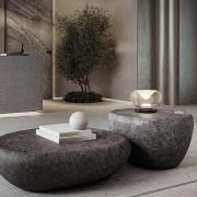 LED tafellamp Brena, cognac, glas, CCT, dimbaar