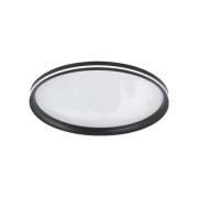 LED plafondlamp Isy, zwart, Ø 55 cm, metaal, CCT, dimbaar