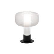 Tafellamp Flick, helder, glas, 28 cm, dimbaar, E14