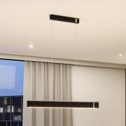 Paulmann Smart LED hanglamp Jagun, antraciet, 100 cm, vilt