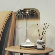 Maytoni LED tafellamp Spirito, goud, glas, hoogte 42 cm