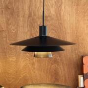 Dyberg Larsen hanglamp Kay, Ø 50 cm, zwart, metaal