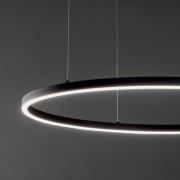 Ideal Lux LED hanglamp Oracle Slim Ø 50 cm zwart 3.000 K