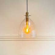 Dyberg Larsen hanglamp Bistro, Ø 30 cm, transparant, glas