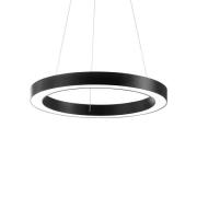 Ideal Lux LED hanglamp Oracle, Ø 60 cm, zwart, 3.000 K