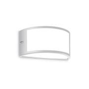 Ideal Lux buitenwandlamp Rex 1, grijs, aluminium, IP44, E27