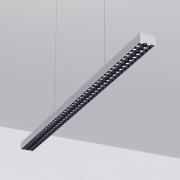 Arcchio LED kantoor hanglamp Jolinda, zilver, 118cm, omhoog/omlaag