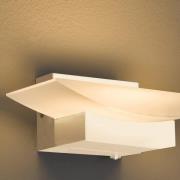 LED wandlamp Bowl TW, CCT breedte 20 cm, zandkleurig
