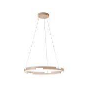 LED hanglamp Circly, zandkleurig, Ø 60 cm, metaal, CCT