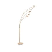 LED vloerlamp Dent, zandkleurig Hoogte 225 cm, CCT, 5-lamps.