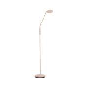 LED vloerlamp Sorento, hoogte 138 cm, zandkleurig, metaal, CCT