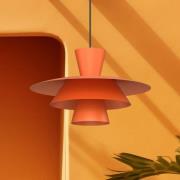 Hanglamp Plato, oranje, metaal, Ø 38 cm, E27