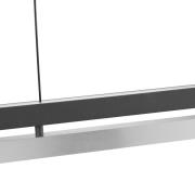 LED hanglamp Pulse, lengte 120 cm, zwart, metaal
