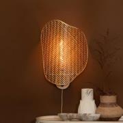 GOOD & MOJO wandlamp Kinabalu, bruin, 50 cm, bamboe stekker