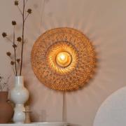 GOOD & MOJO Wandlamp Arizona, naturel, Ø 50 cm Bamboe stekker