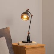 Tafellamp Yildo 7015, zwart/koper, metaal, hoogte 50 cm