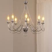Kroonluchter retro, 8-lamps 75cm, chroom