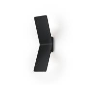 LED wandlamp Ada, zwart, aluminium, 2-lamps