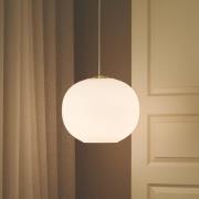 Navone hanglamp, wit, glas, Ø 40 cm, 1-lamp