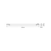 OSRAM LED-lichtbalk TUBEKIT, 150 cm, 3.000 K wit schakelaar