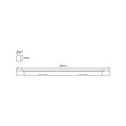 OSRAM LED-lichtbalk VALUE BATTEN, 63 cm, metaal, 4.000 K