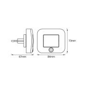 OSRAM LED nachtlampje LUNETTA HALL PIR-sensor wit