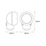 OSRAM LED wandlamp SPYLUX, wit, sensor, batterij, mobiel
