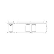 OSRAM plafondspot MERCURY, wit, 2 spots GU10-LED 927 dimbaar