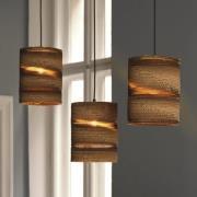 OSRAM hanglamp CYLINDER, 3-lamps, bruin, Ø 20 cm, golfkarton