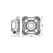 OSRAM LED-accu-werklamp VALUE BATTERY, zwart IP54 10 W