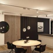 Paulmann URail-pendel Alejandro chroom 3.000 K 3-traps dimbaar