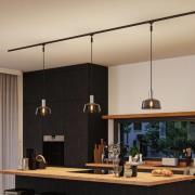 Paulmann URail-lampenkap Neila 2Easy, Ø 23 cm, rookglas