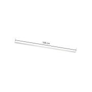 Eutrac afdekking 3-fasen railsysteem, 1m, wit