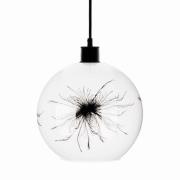 Hanglamp Ball met paardenbloemdecoratie aan de zijkant Ø 25 cm