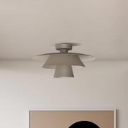 Plafondlamp Plato, beige, metaal, Ø 38 cm, E27