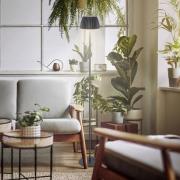 LED vloerlamp Loca, antraciet, hoogte 123 cm kunststof/metaal