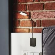 LED tafellamp op accu Cielo, zwart, hoogte 56 cm, kunststof